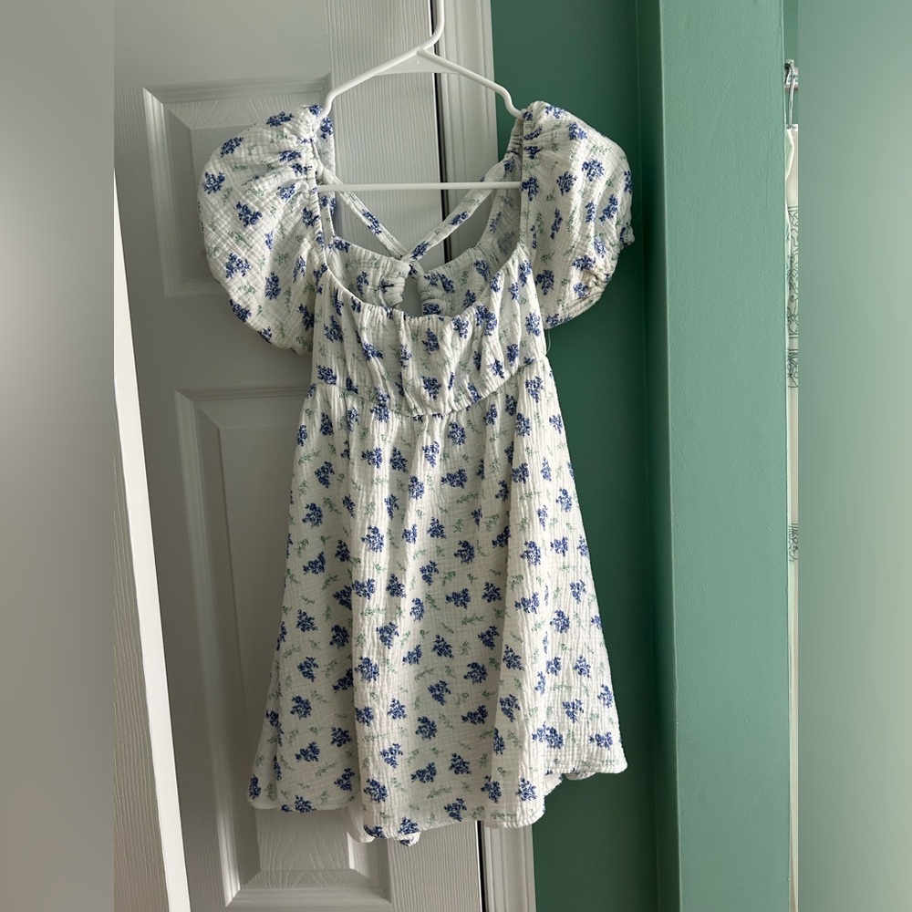 Princess Polly - Let’s Dance Mini Dress in Blue Floral